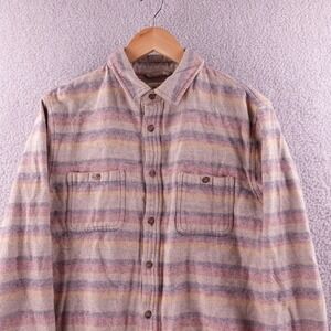 Marine Layer Plaid Flannel Shirt Jacket Men's Small Lined Cozy Warm